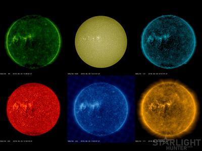 Solar Dynamics Observatory images timelapse from Jun 8 to Jul 6 2019 Part 1