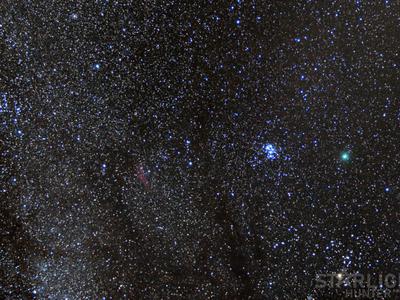 46/P Wirtannen, Pléyades y Nebulosa de California