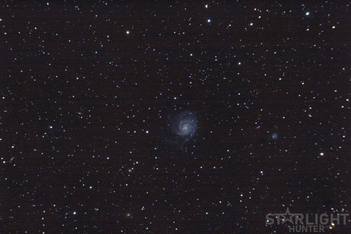 M101 photo without field flattener