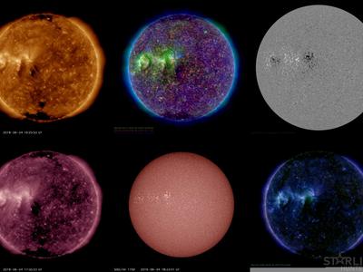 Solar Dynamics Observatory images timelapse from Jun 8 to Jul 6 2019 Part 2