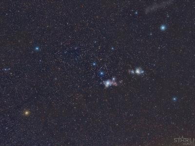 Detalle de la constelación de Orión