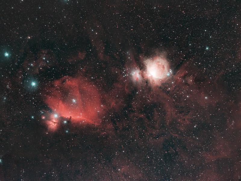 Orion's belt and sword