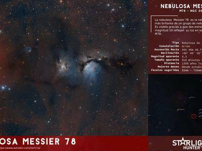 Messier 78 infography