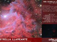 Flaming Star Nebula infography