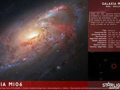 Infografía Galaxia M106