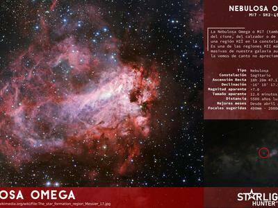 Infografía Nebulosa Omega
