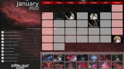 January 2022 calendar english version 
