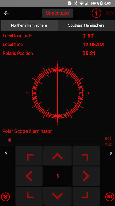Alineación polar SynScan Android